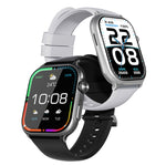 LinkMejor F101 1.96-inch AMOLED Display bluetooth Call Heart Rate Blood Oxygen Monitor Sleep Monitoring Multi-sport Modes IP68 Waterproof Smart Watch
