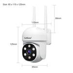 LinkMejor SH061 1080P 2MP HD WiFi Home Security Camera PTZ AI Wireless Monitoring Camera Night Vision Human Detection Two-way Intercom IP66 Waterproof Video Surveillance CCTV Cameras
