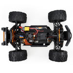 LinkMejor MT16 RTR 1/16 2.4G 4WD 80km/h Fast Brushless RC Car 3S Desert Monster Off-Road Truck Alloy Chassis LED Light Full Proportional Vehicles Models Toys Oil Filled Shocks