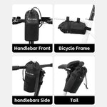WEST BIKING Bike Water Bottle Bag Insulated Handlebar Cup Holder Folding Bicycle Scooter Storage Pouch Multi Color Thermal Cycling Drink Carrier
