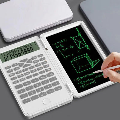 LinkMejor 6 Inches Scientific Calculator with LCD Writing Tablet and 240 Functions Professional Calculators for School Students Office Assistant