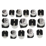 1UF~1000UF 6.3V-50V 400Pcs 24Value SMD Aluminum Electrolytic Capacitors Assortment Kit