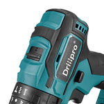 Drillpro 10mm/13mm Cordless Brushless Impact Drill Driver Rechargable Electric Screwdriver Driver Fit Makita