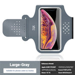 6.5'' Running Arm Bag Sports Waterproof Sweatproof Touch Screen Night Reflective Phone Bag for Outdoor Riding Hiking Fitness