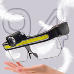 LinkMejor Safety Glasses Light USB Charging Multi-Function Full-View Large Floodlight For Outdoor Cycling Fishing Camping LinkMejor Headlight
