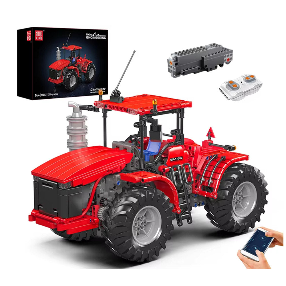 Mould King 17081 17082 Technical Car Toys The RC Challenger Ariculated Tractor Building Block Engineering Truck Brick Kids Boys Birthday Gift