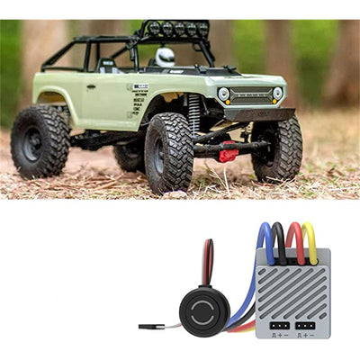 LinkMejor ESC90 90A Brushed ESC Full Waterproof App Programming with Brake Motor Electronic Speed Controller RC Car Touring Car/Buggies/Trucks/Rock Crawler Vehicles Models Parts