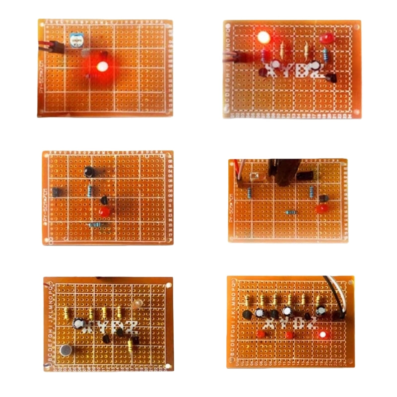 DC 3V-15V DIY Electronic Module Circuit Board Kit Training Kit for Soldering Component Suite
