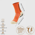 1 Pair Men's Anti-Slip Sport Socks Football Soccer Basketball Tennis Outdoor Grip Cycling Riding Comfortable Non-Slip Design