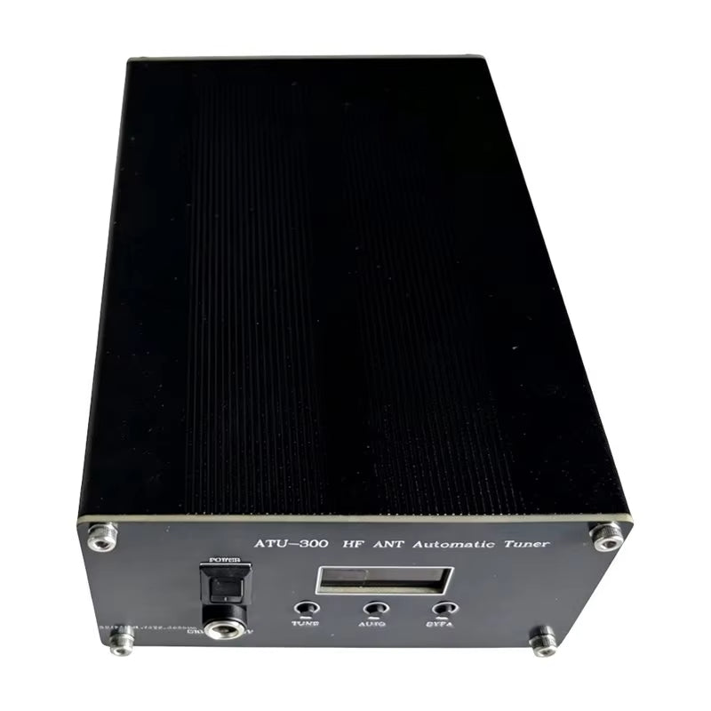 ATU-300W Automatic Shortwave Antenna Tuner Impedance Matcher 1.8-54MHz 5Ω-1200Ω 350W Peak OLED Display For GP Long Wire Antennas