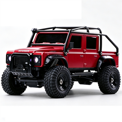 Z6761 1/43 2.4G 4WD for Land Rover 1993 110 Official Licensed Mini RC Car Rock Crawler Off-Road Climbing Pickup Truck LED Light Full Proportional Control Desktop Micro Vehicles Models Toys