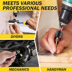 Flexible Shaft Drill Bit Extension Set 31pcs Universal Right Angle Screwdriver Hex Socket Adapter Power Drill Attachment Metal Tool
