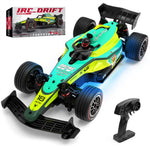 LinkMejor 9009E RTR 1/14 2.4G 4WD F1 Drift RC Car High Speed Formula On-Road Racing LED Light Full Proportional Control Metal Drive Shaft Vehicles Models Toys