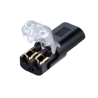 D2 Quick-connect Terminal Double Wire Plug-In Connector With Locking Buckle 2 Pin 300V 9A Quick-Clip Fasteners Low Voltage LED Strip Wire Connector