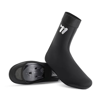 WEST BIKING Warm Windproof Cycling Shoe Covers Non-slip Wearable Reflective Zipper Bike Boots Overshoes
