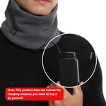 LinkMejor 3 Gears Electric Heating Scarf Adjustable Intelligent Winter USB Rechargeable Neck Cold Protection Warm Scarf for Men Women (Battery not included)