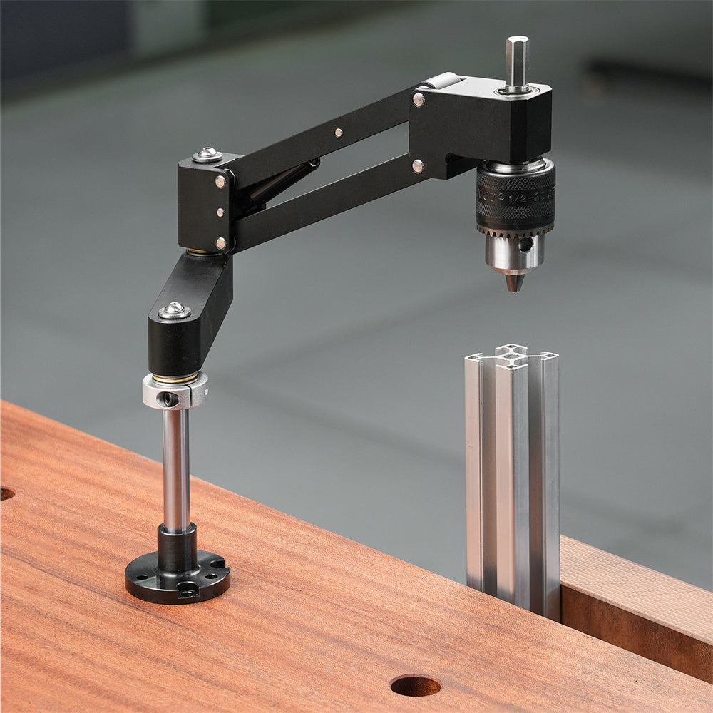 LinkMejor Cantilever Tapping Tool CNC Aluminum Alloy Anodized Finish 1.5-10mm Chuck Professional Tapping Support Stable Mounting
