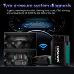 LinkMejor TK100 TPMS OBD Relearn Tool Wireless Bluetooth Tire Pressure Sensor Scanner Car Diagnostic Code Reader for System Diagnosis