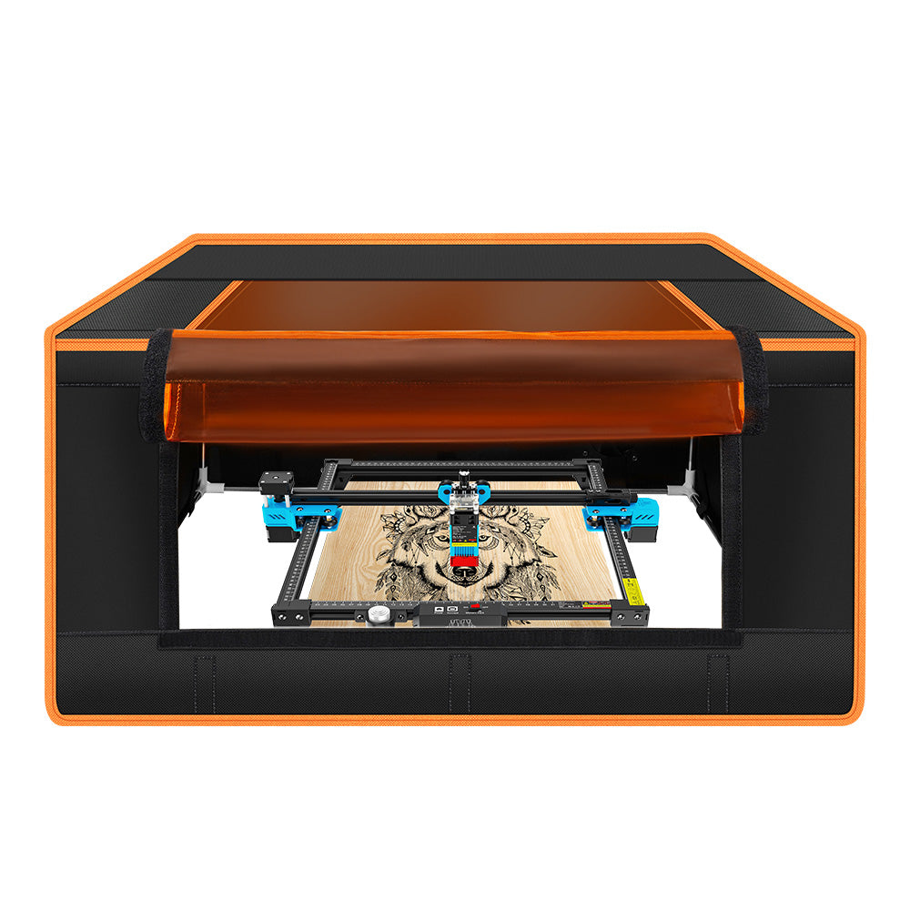 LinkMejor® Laser Engrave Enclosure Eye Protection Vent Protective Cover Fireproof for TTS TT CNC Engraving Machine Laser Cutting Enclosure