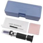 Handheld Refractometer Sugar Concentration Meter Densimeter 0-32% Brix Saccharimeter Sugar Tester Fruits Grapes ATC