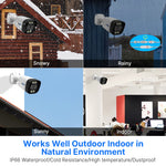 LinkMejor HB715-PA 4K 5MP POE IP Camera Intelligent Night Vision P2P Motion Detection Two-way Audio H.265 Waterproof Outdoor CCTV Safety Camera for Home Use