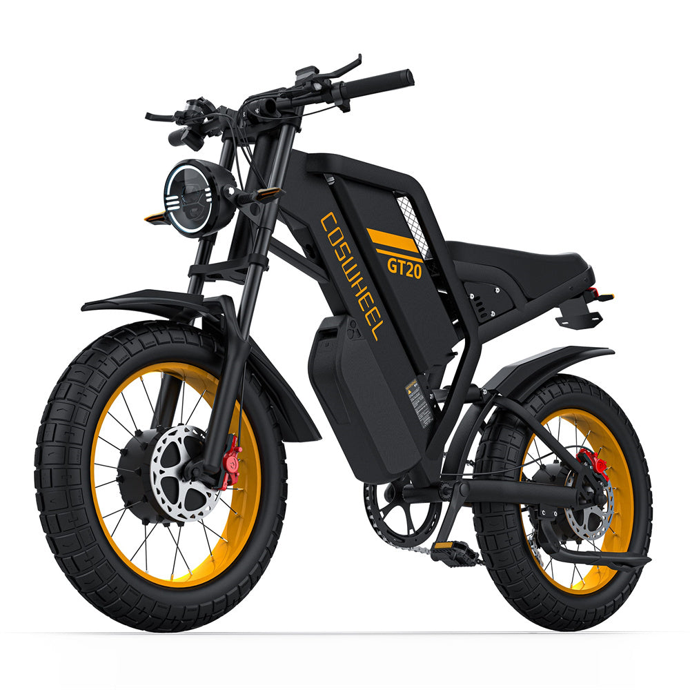 [USA DIRECT] COSWHEEL GT20 PRO Electric Bike 48V 40AH 2000W(Peak 3000W) Motor Recommended Top Speed 25KM/H 20*4.0inch Tire 230KM Max Mileage 150KG Max Load Electric Bicycle