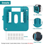 5/10 Pack Battery Storage Rack for 14.4V 18V Li-ion Battery Tools Machine Holder Storage Rack Wall Mount Bracket Fixing
