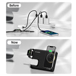 TN-WC-19 15W Magnetic Wireless Charger Fast Wireless Charging Stand for Smart Phones for iPhone 17 17Pro 16 15 Pro Max 13 12 for Huawei Mate XTs for Xiaomi 17pro for Airpods for Apple Watch