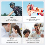 2PCS BlitzWolf® BW-BTS8 bluetooth Earbuds Bone Conduction Earphone Built-in 32GB Memory IPX8 Waterproof Low Latency Game Sport Headphones with Mic