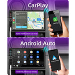 F7018C 7 Inch Touch Screen Single 1DIN MP5 Car Navigation System USB Bluetooth FM Radio Android Auto Apple CarPlay