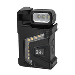 Bikight Mini Keychain Light LED Flashlight Super Bright COB Work Light Magnetic Base 180° Rotating Type-C Rechargeable Portable Handheld Lamp