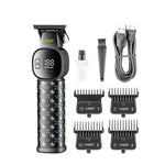 LinkMejor V-185 Professional Hair Trimmer for Men with Ceramic Stainless Steel Blades 7000 RPM Motor USB Rechargeable LED Display 220min Runtime