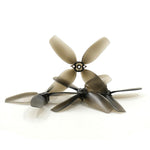 2 Pairs / 6 Pairs 76mm 4-blade PC Propeller 2mm Shaft Hole Low Noise High Efficiency For FPV RC Soccer Drones