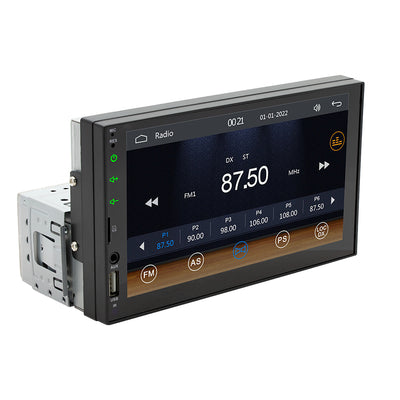 FX2 1Din Car MP5 Player 7 Inch IPS Screen Carplay Android Auto Bluetooth FM Radio Steering Wheel Control USB Support