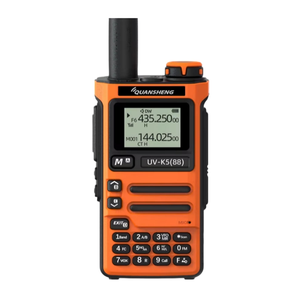 Quansheng UV-K588 Dual Band Walkie Talkie 512KB Large Memory 136-174MHz 400-470MHz VHF/UHF Ultra-Wide Frequency 10 NOAA Channels Wireless Handheld Two Way Radio for Secure Private Calls