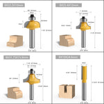 24pcs 8mm Shank Router Bit Set Woodworking Tools with Wooden Storage Case Professional Quality Clean Cuts