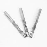 LinkMejor 1/4 Inch 6.35mm Shank Solid Carbide Top Bearing Guided Two Flute Flush Trim Router Bits Woodworking Milling Cutters End Mill