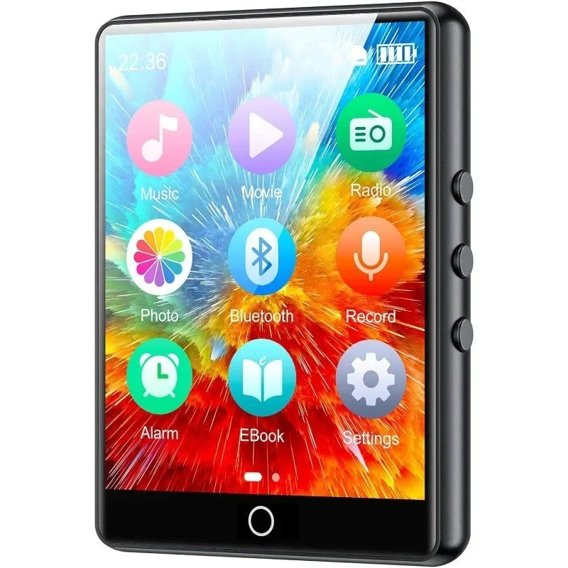HiFi bluetooth MP3 Music Player Mini MP4 Video Playback 2.8 Inch Screen Built in 32GB Memory Walkman Digital Audio Player with FM Radio Ebook Sports Running