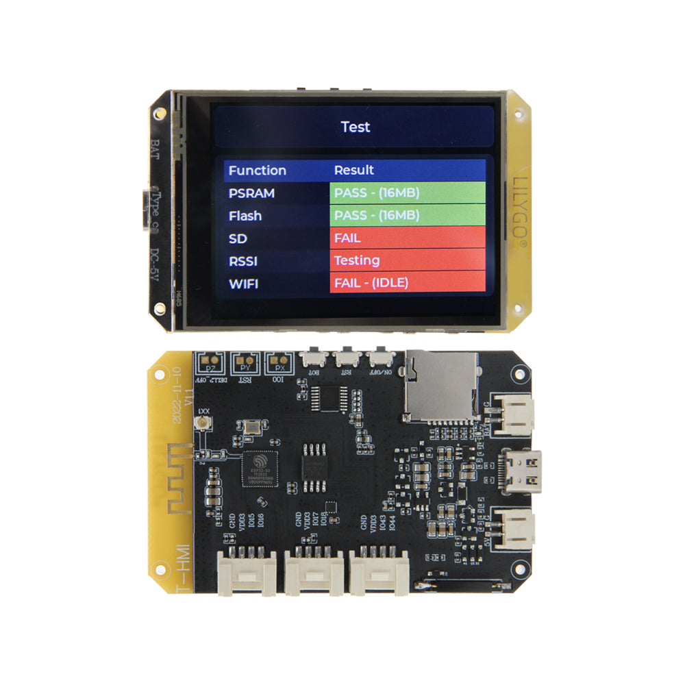 LinkMejor T-HMI ESP32-S3 2.8 inch Resistive Touch Screen Support TF WIFI bluetooth Development Board
