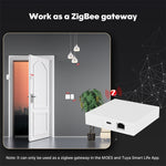 Moes Matter Smart Zigbe Home Bridge Matter Wired Gateway Hub Support Voice Control Via Alexa Google Siri Homekit Smartthings