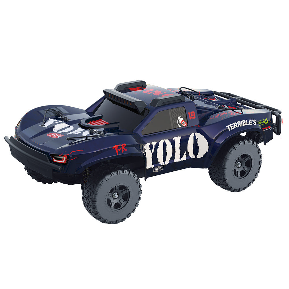 LinkMejor F29 RTR 1/10 2.4G 4WD 85km/h 3S Brushless RC Car Three Diffs Steel Drive Shafts LED Light Oil Shocks Short Course High Speed Monster Off-Road Truck Vehicles Models Toys
