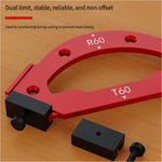 Corner Jig Router Template Corner Routing Guide Quick Jig Router Bit Template with Removable Clip Arc Cutting Auxiliary Tool for Woodworking Routing R10 R20 R30 R35 R40 R50 R60