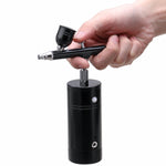 Black Portable Rechargeable Mini Electric Small Airbrush Air Pump Set Marker Pen Atmospheric Pressure Model Spray Paint Color Painting
