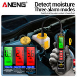LinkMejor BF02 Brake Fluid Tester Fast Moisture Analysis for DOT3 DOT4 DOT5.1 Built-in Flashlight LCD Display Rechargeable Battery Accurate Results Automotive Tool
