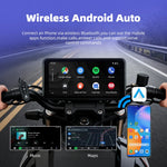 6.25" GPS Motorcycle Navigation Wireless CarPlay Moto Android Auto Portable Digital Dashboard Display Screen TPMS Monitor