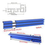 75 Type Woodworking Profile Router Fence Aluminum Telescoping Miter Gauge Fence T-Track Fence 50-87cm Adjustable Length