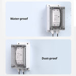 LinkMejor IP66 Waterproof Junction Box Water-resistant Impact Shell Compatible with BASICR2/BASICR4/RFR2 Smart WiFi Switches