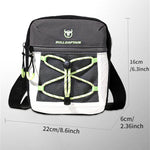 LinkMejor Men Waterproof Oxford Cloth Sports Crossbody Bag Lightweight Multi-Compartment Zipper Single Shoulder Bag