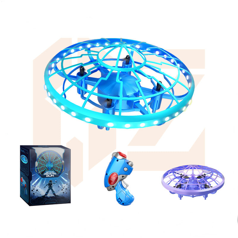 LinkMejor XS4 Space Shooting Gesture Sensing Flying Saucer Intelligent Hovering UFO Kids Gifts 2.4G 4CH 6-Axis Remote Control RC Toys Drone Quadcopter RTF