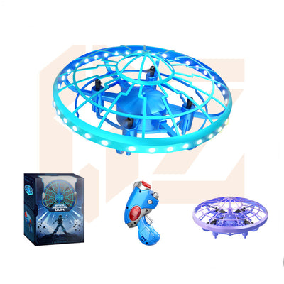 LinkMejor XS4 Space Shooting Gesture Sensing Flying Saucer Intelligent Hovering UFO Kids Gifts 2.4G 4CH 6-Axis Remote Control RC Toys Drone Quadcopter RTF